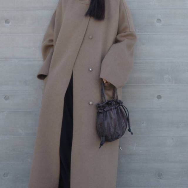 首元までぬくぬく♪きれいめ派にもおすすめ“ベージュ”のフード付ロングコート