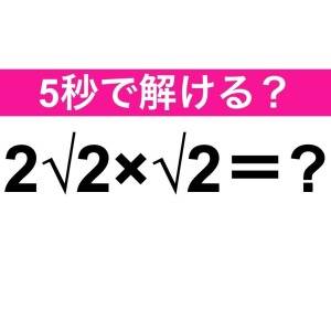 ノータイムで解けた人、本気で尊敬する……。正解わかる？【算数クイズ】