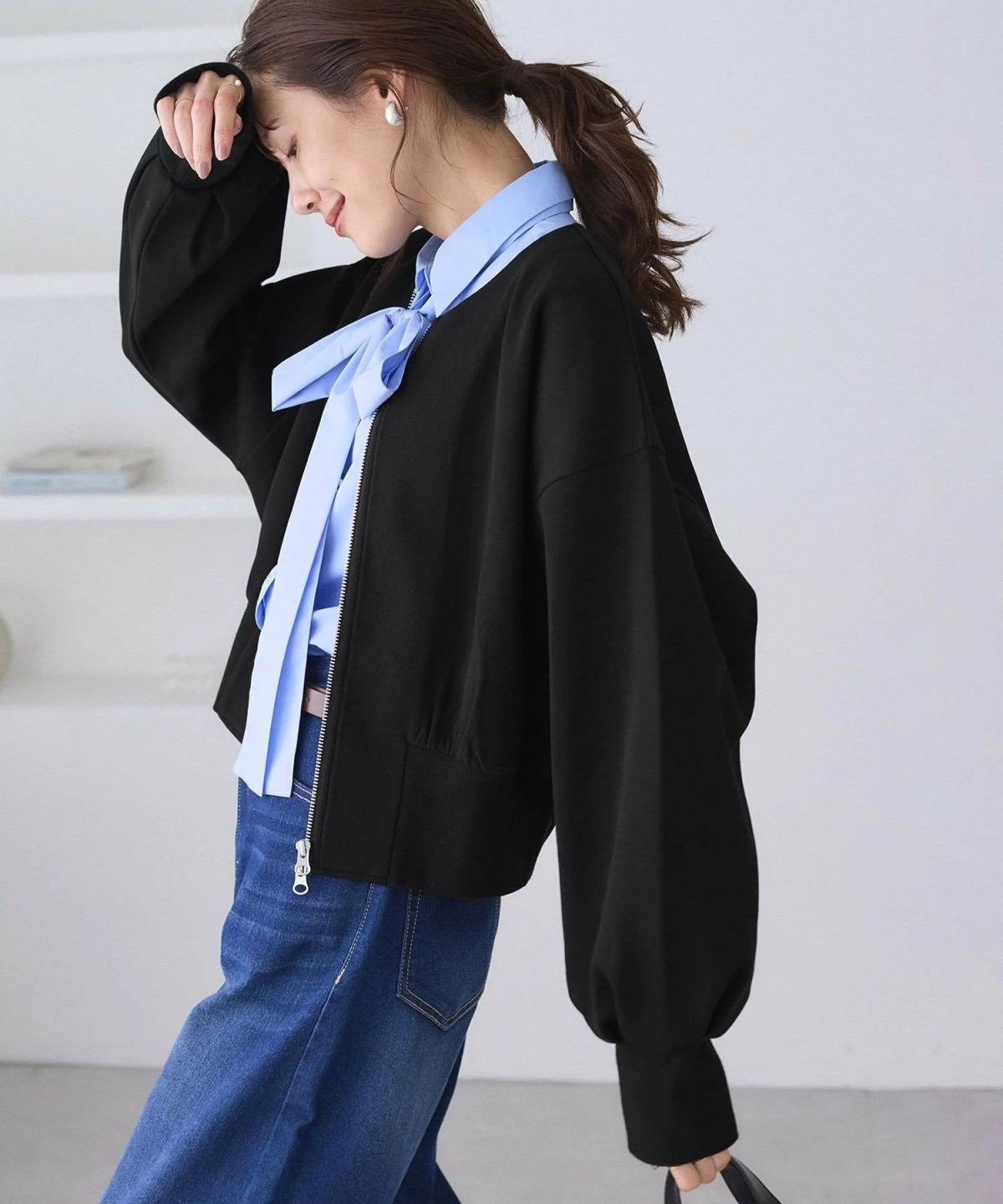 ROPE' PICNIC W-ZIPドルマンカットカーディガン