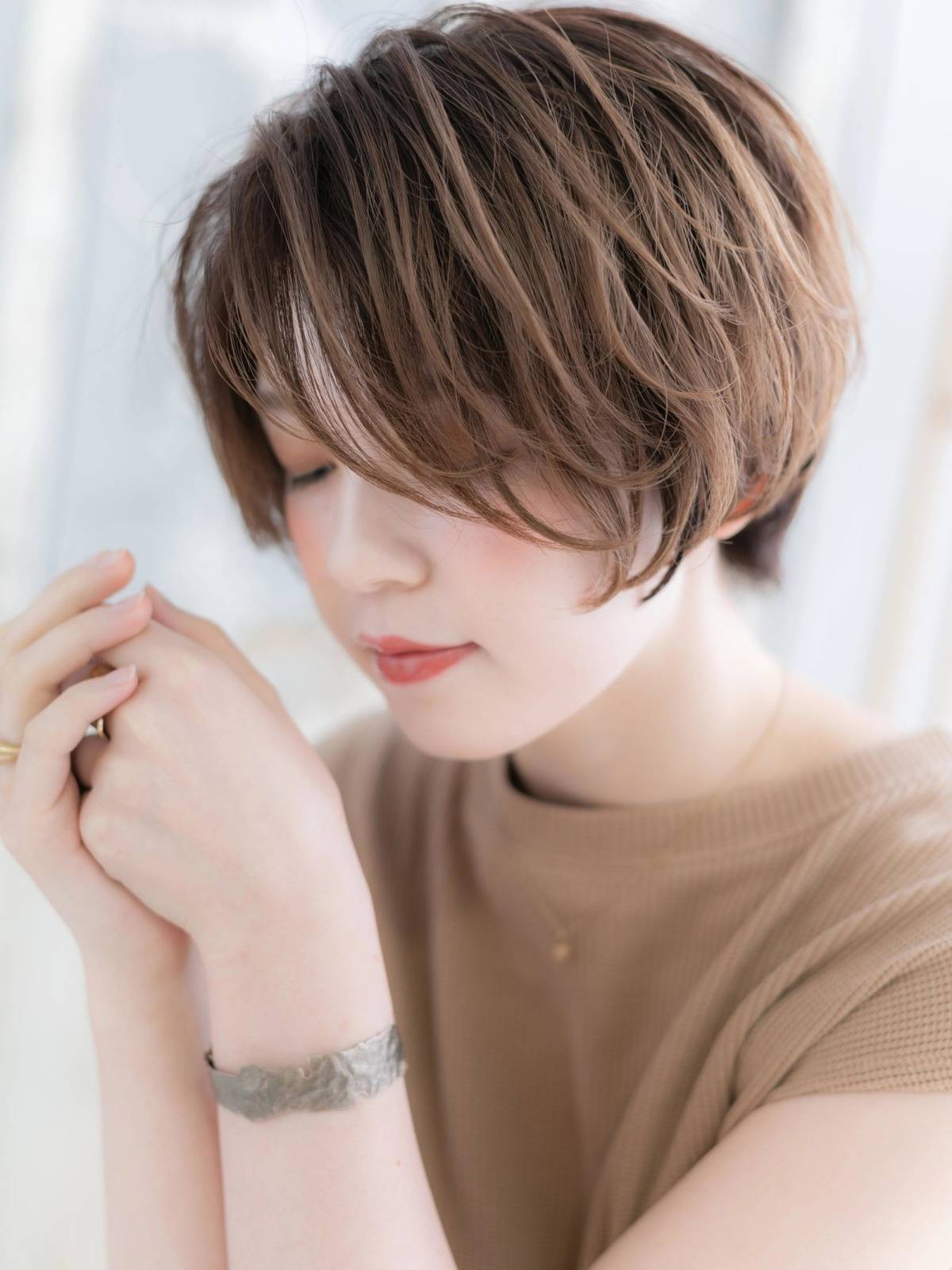 無造作なゆるボブ