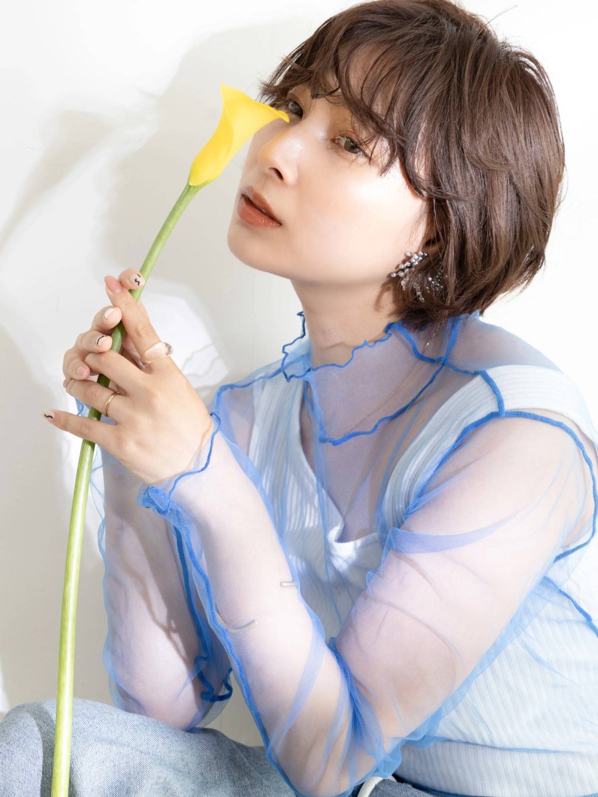 無造作感丸みボブ