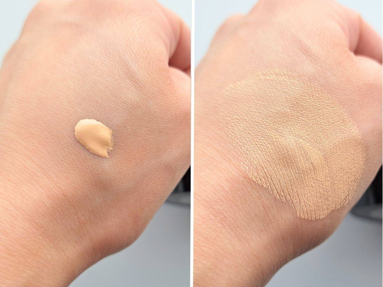 KATE　ジュレリープファンデーション 01の手元スウォッチ