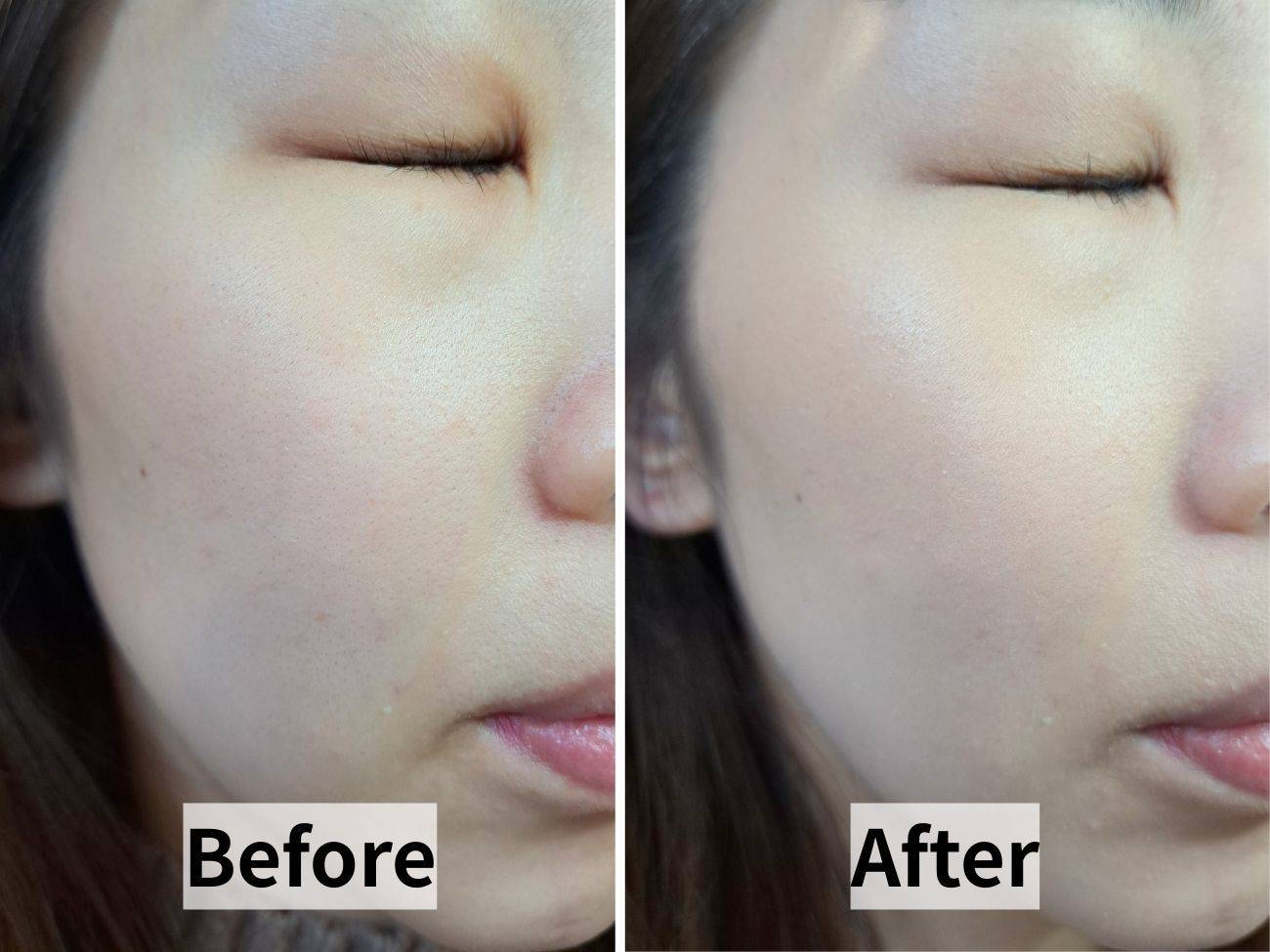 KATE　ジュレリープファンデーション 01のビフォーアフター比較画像