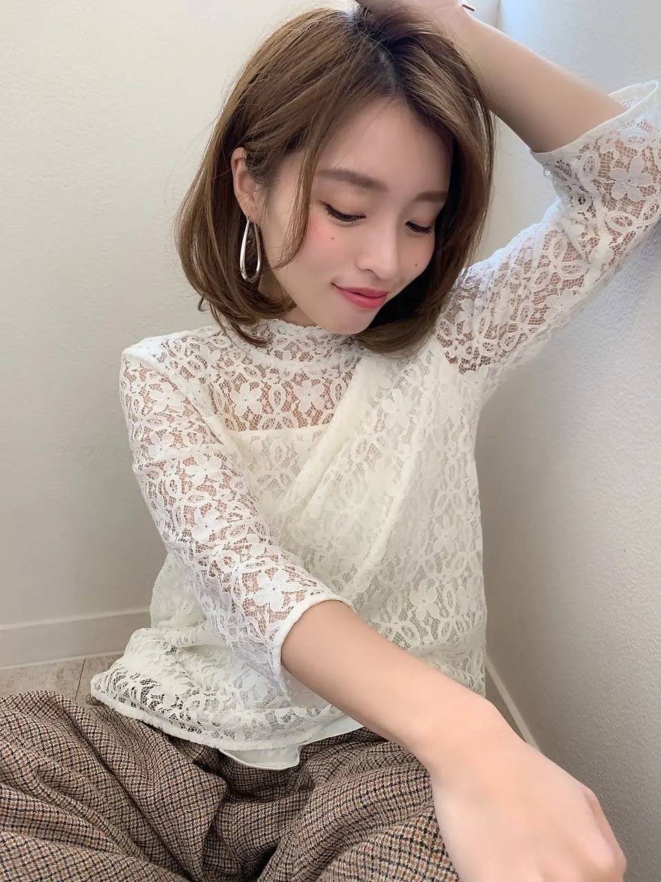 ナチュラルレイヤーボブ