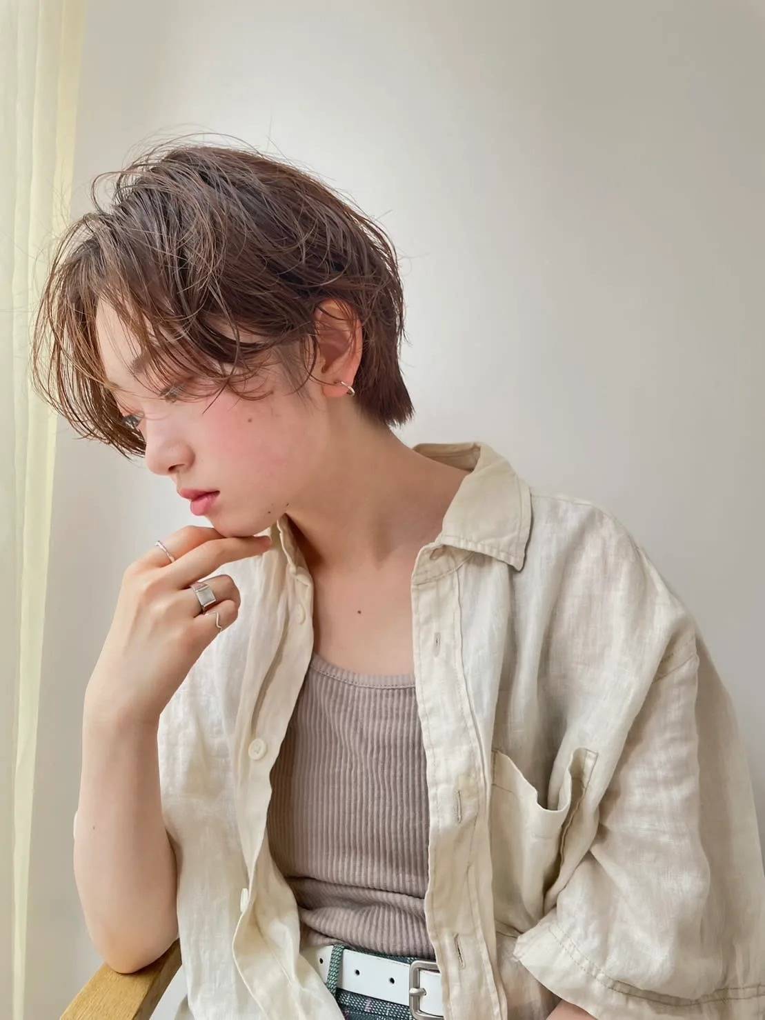 ラフパーマショート