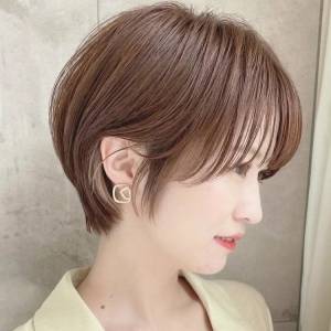  まとまり丸みショート 