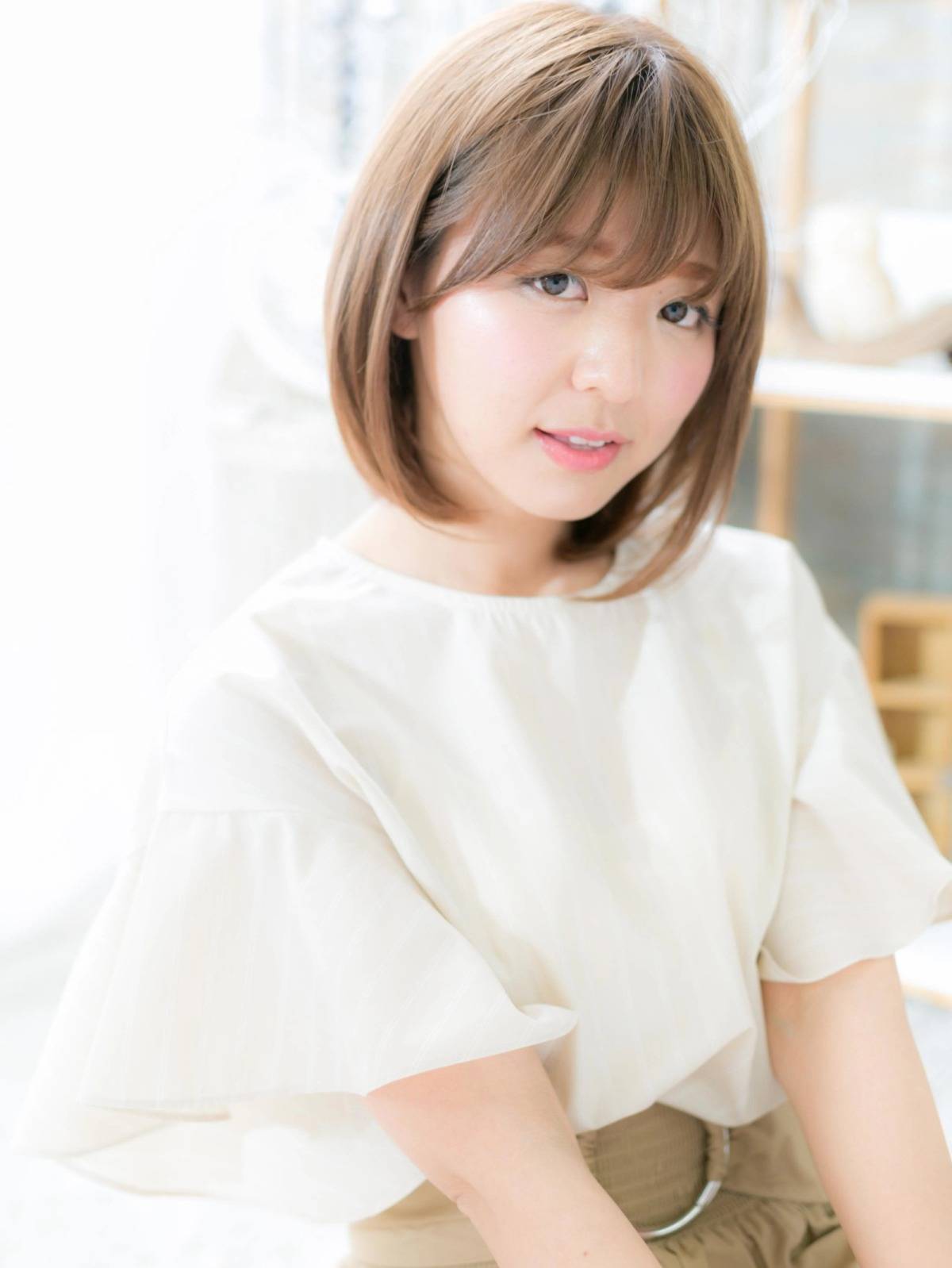 シンプルストレートボブ