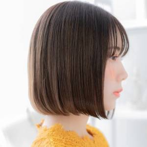  シンプルストレートボブ 