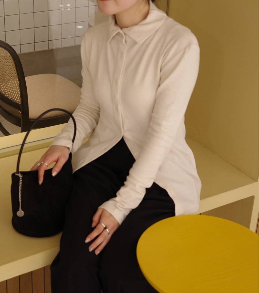 blossom タートルネックカーディガン