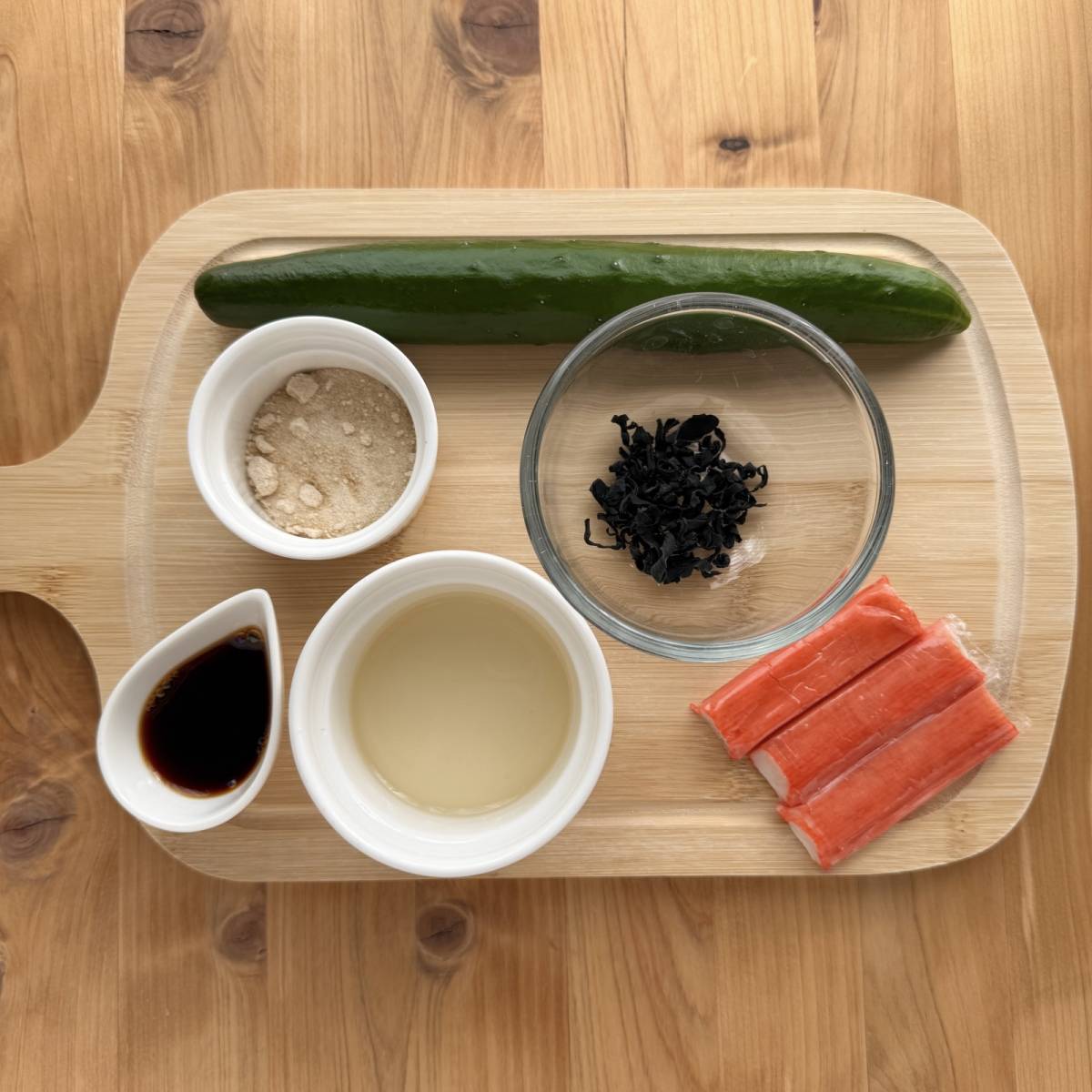 いちまさ公式の「カニかま酢の物」のレシピ