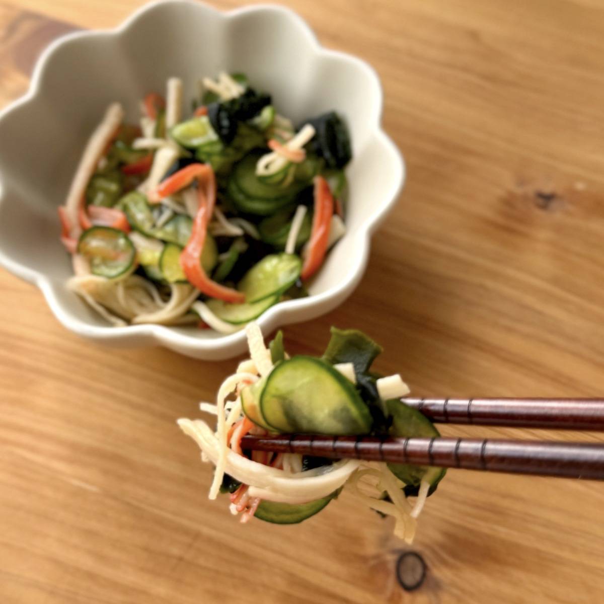 いちまさ公式の「カニかま酢の物」のレシピ