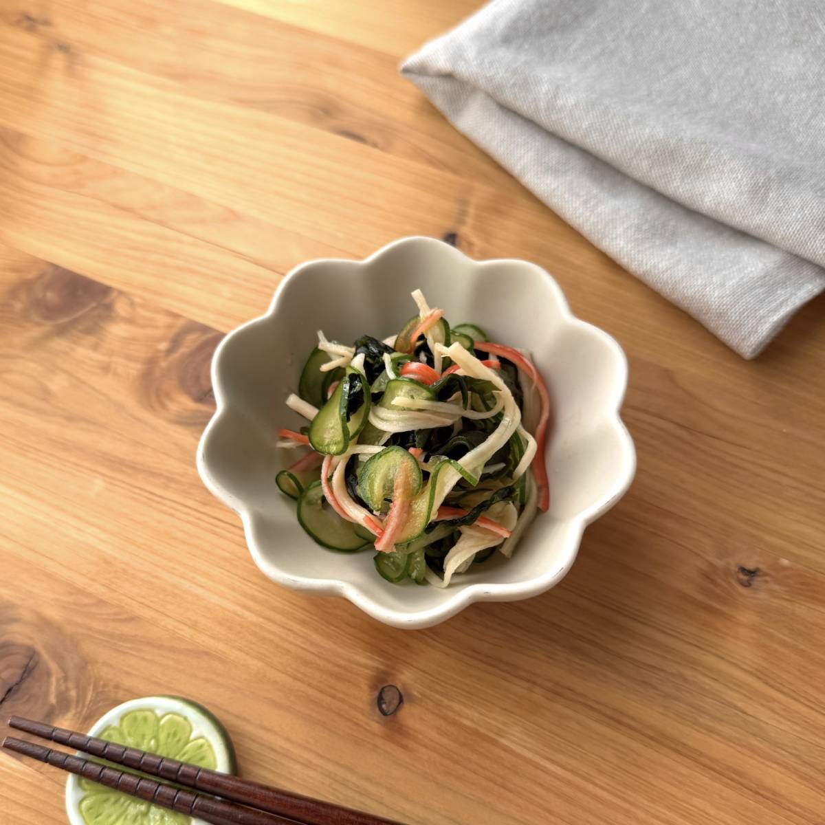 いちまさ公式の「カニかま酢の物」のレシピ