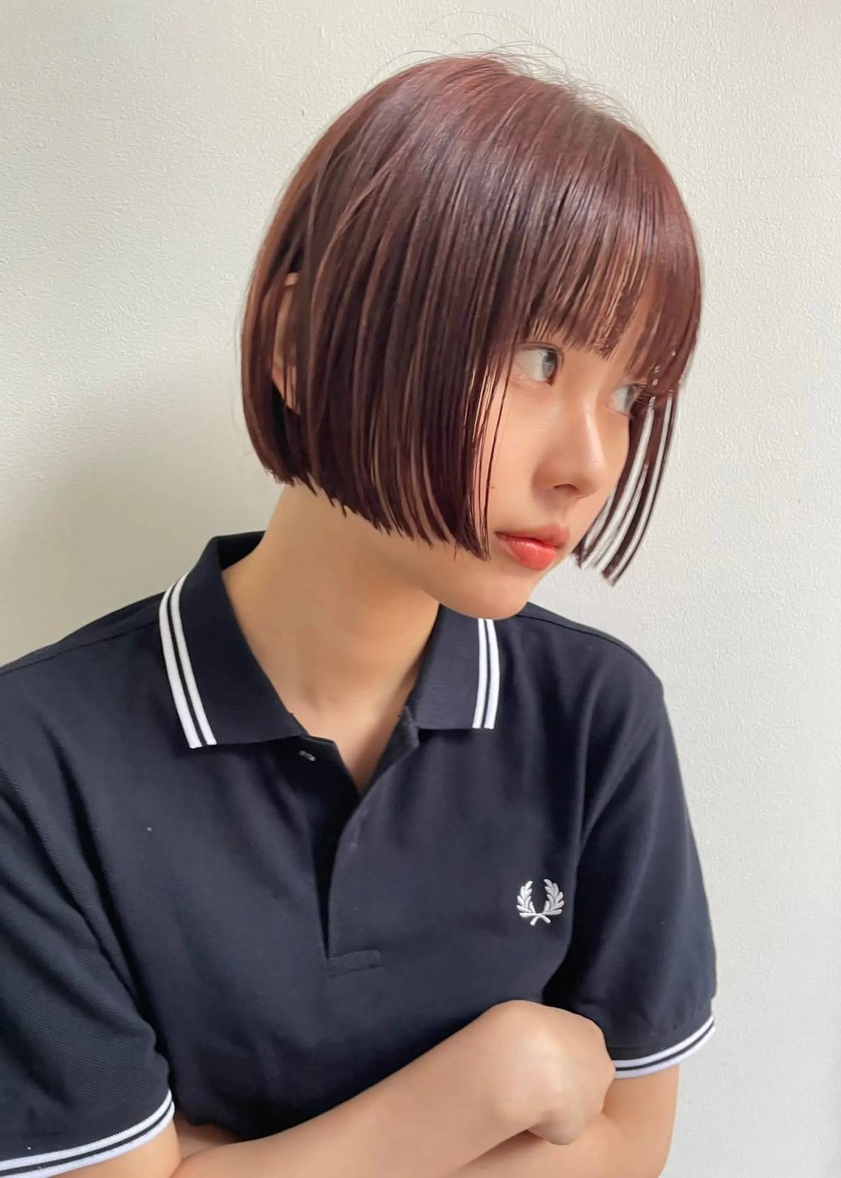 切りっぱなしストレートボブ