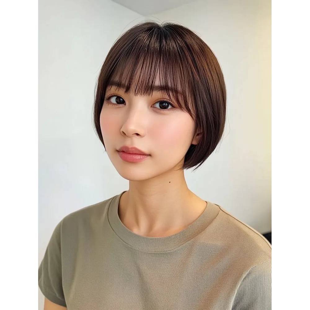 ナチュラルな大人ショート