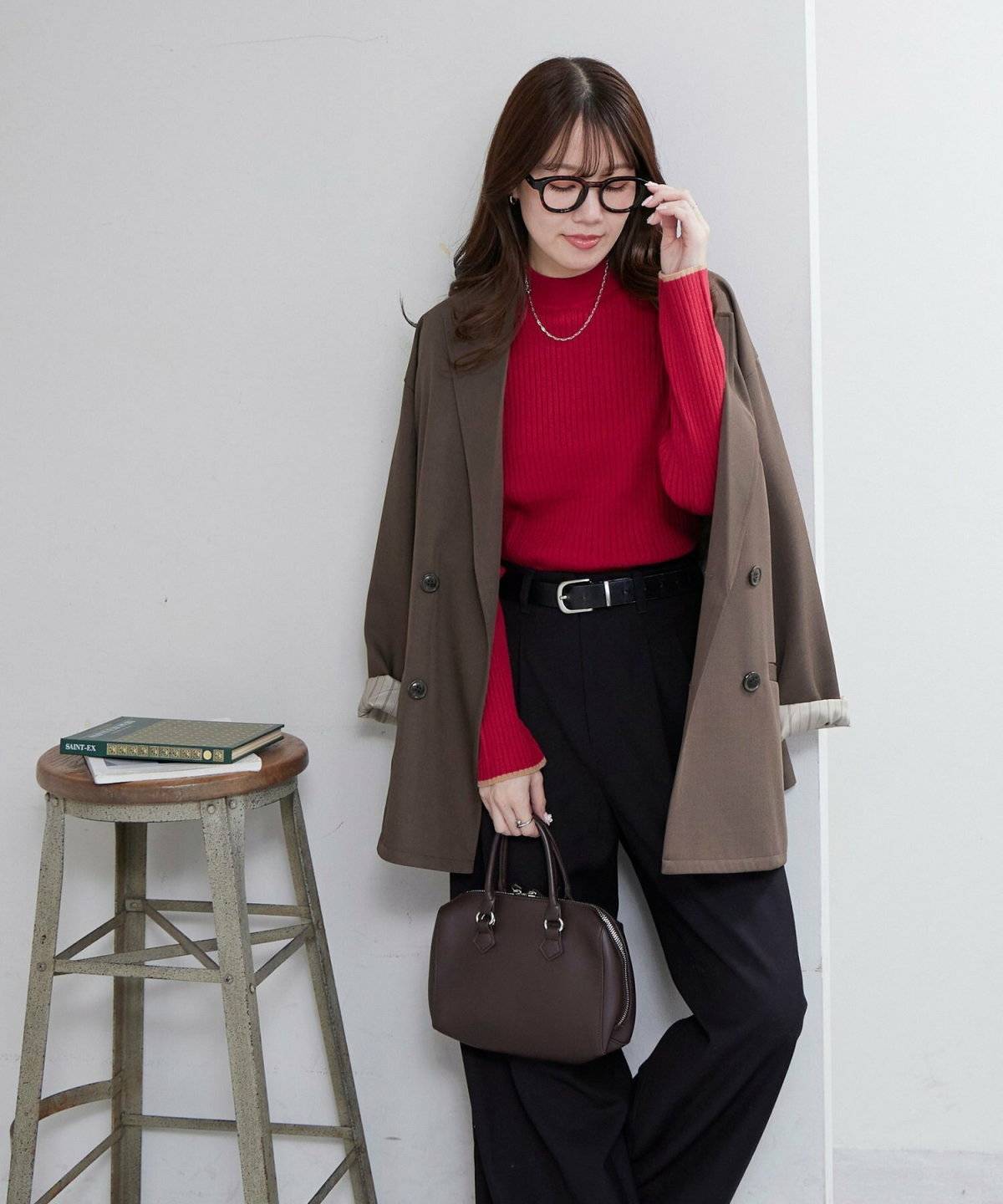 メガネをかけた女性