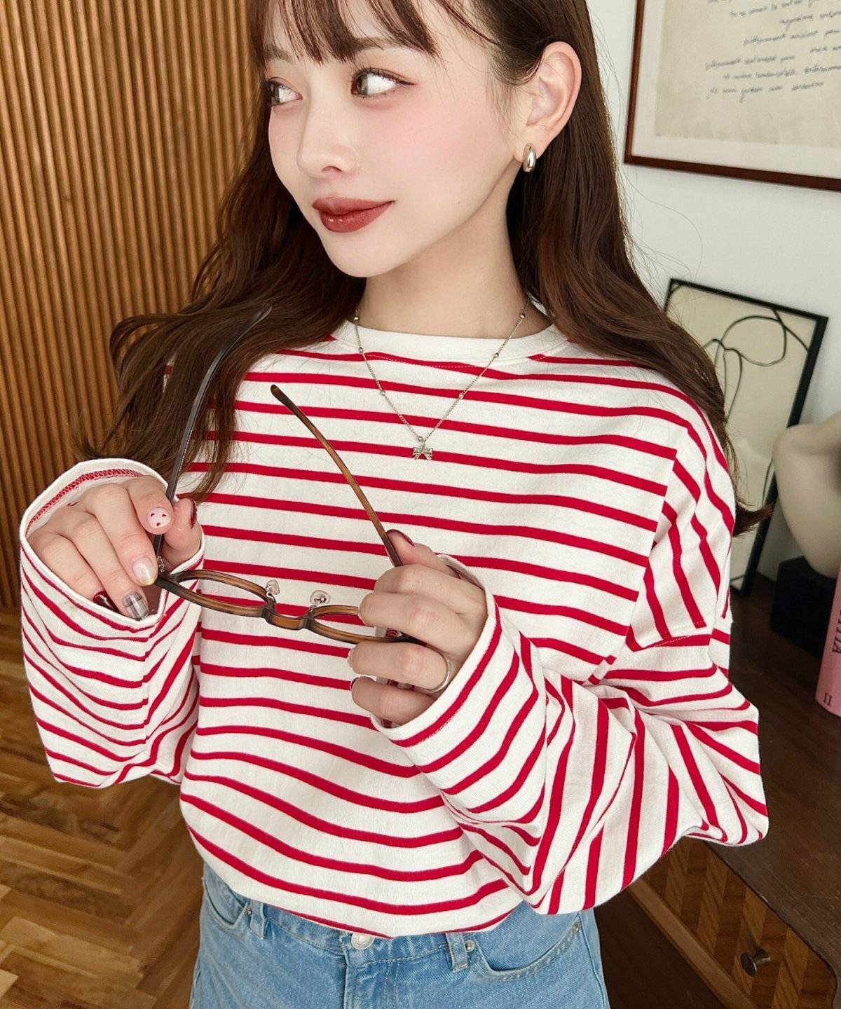 メガネをかけた女性