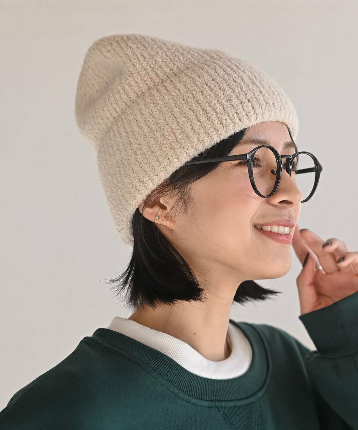 メガネをかけた女性