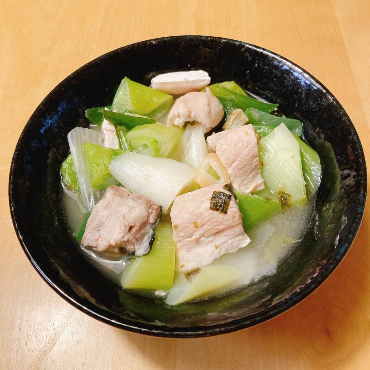 永谷園公式の「待つだけで葱と鮪のあっさり煮」のレシピ