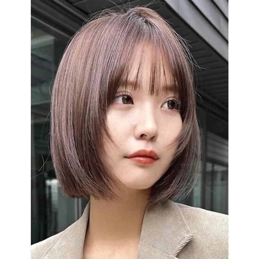 フェイスレイヤー×切りっぱなしボブ