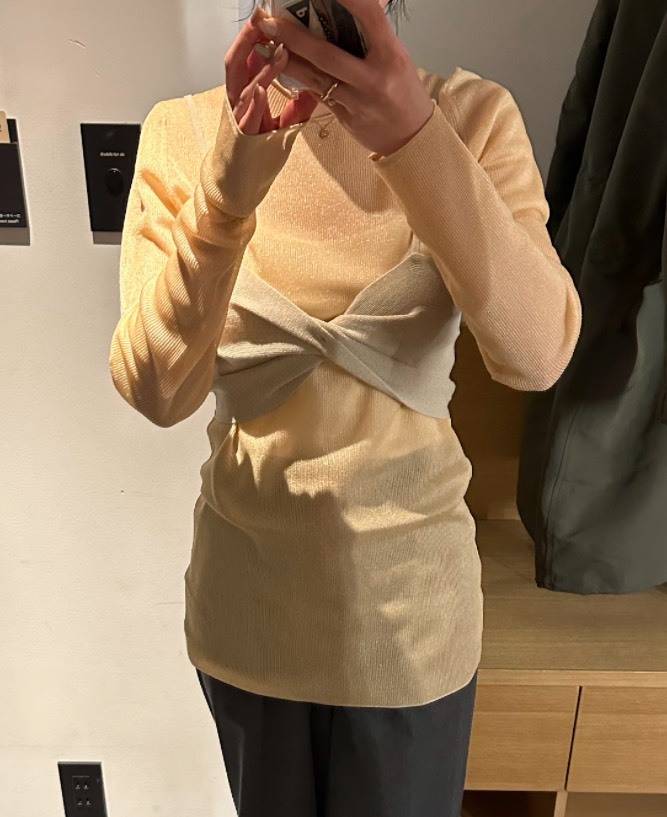 シアートップスとビスチェのセット