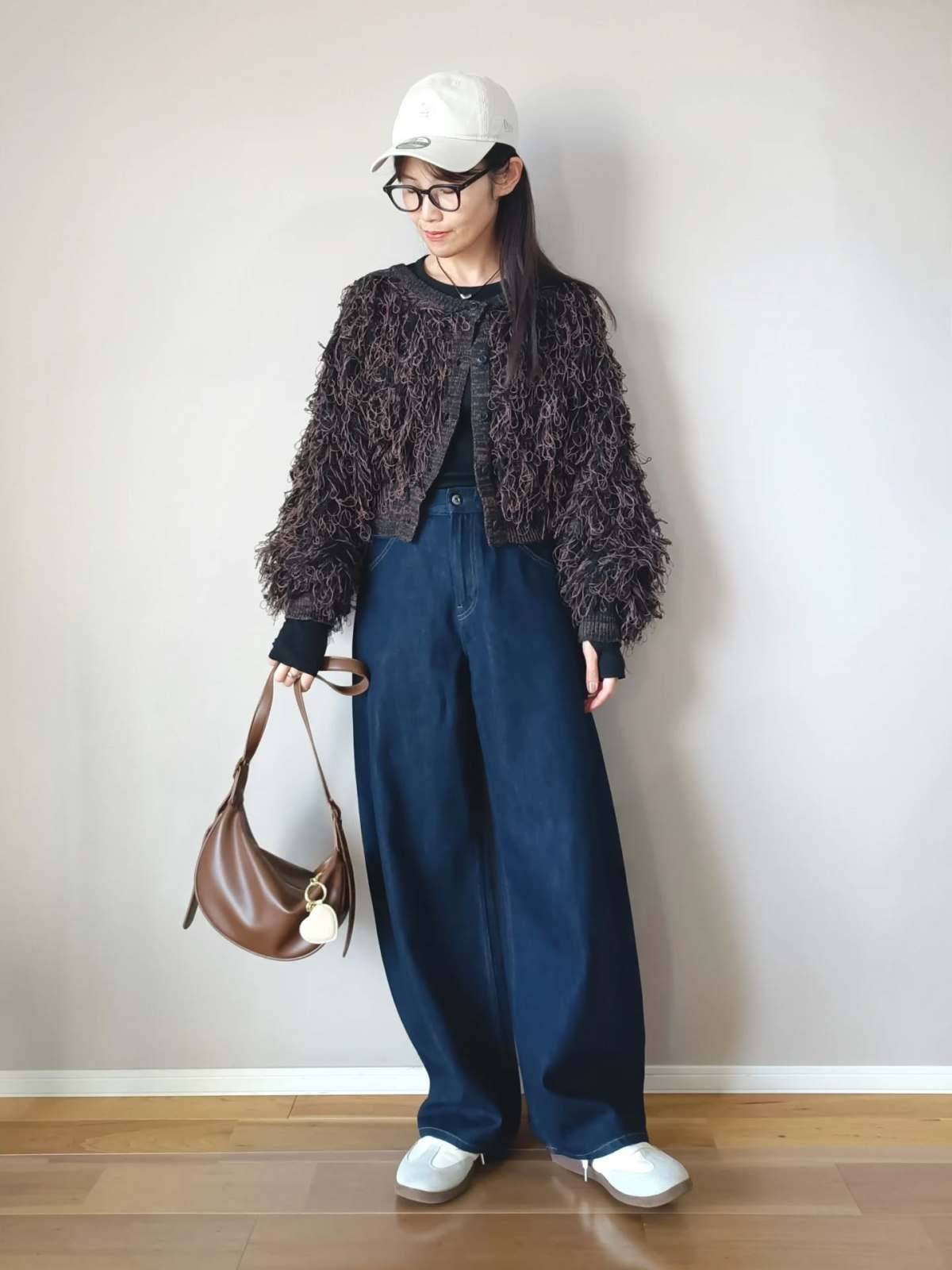 ループヤーンのカーディガンを主役にする♡