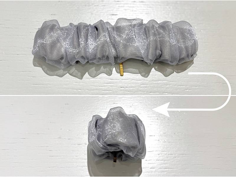 ロールカフを広げた状態と丸めた状態の比較画像