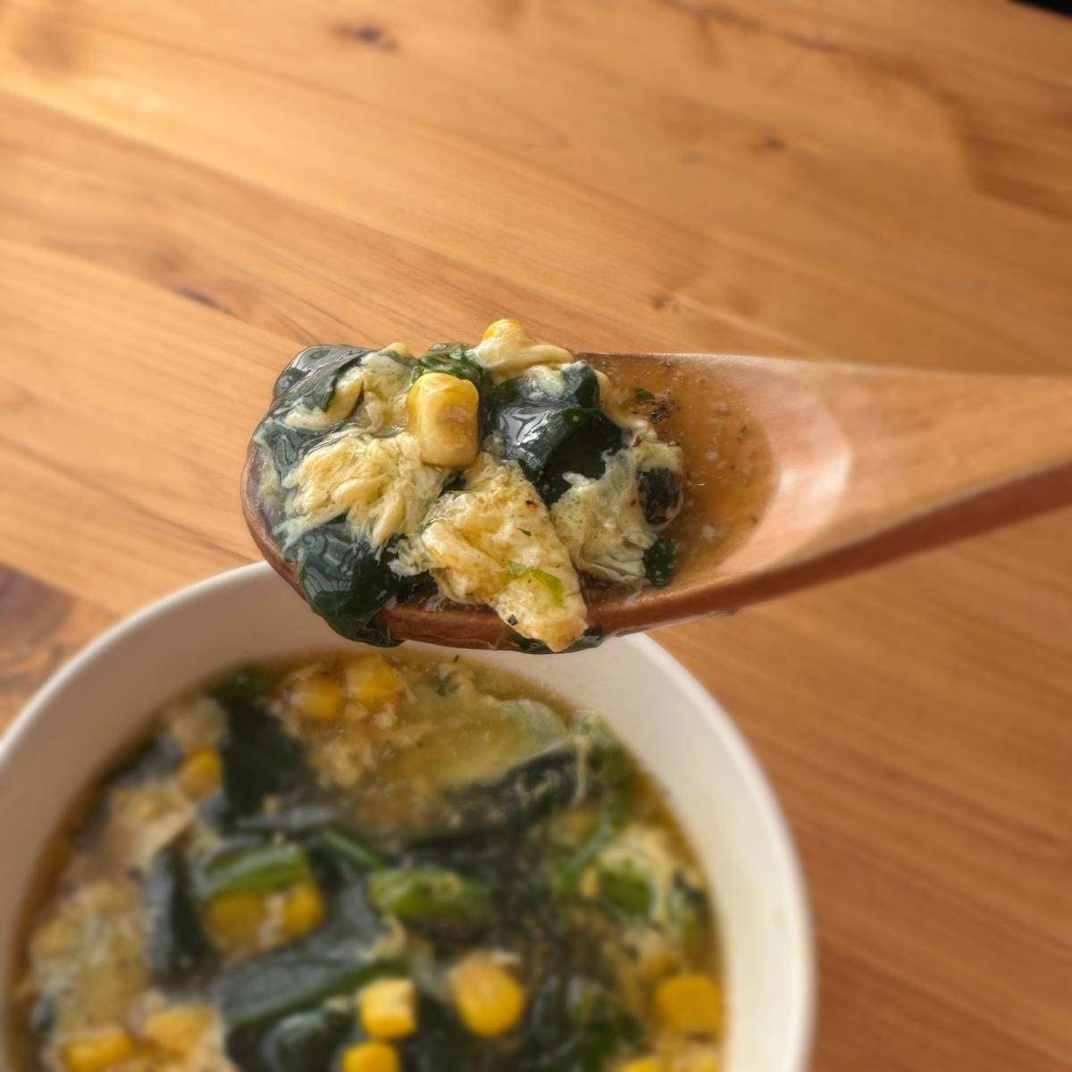 JA全農の「ほうれん草のたまごスープ」のレシピ