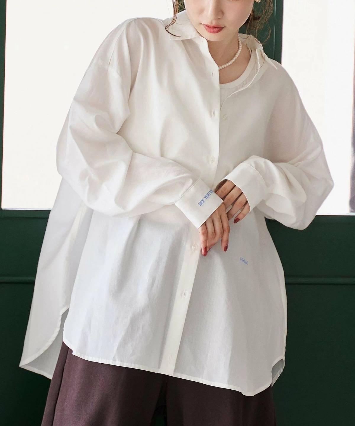 coen イージーケア2wayシャツ_レギュラーカラー