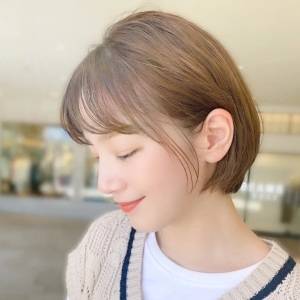  やわらかな丸みシルエットボブ 