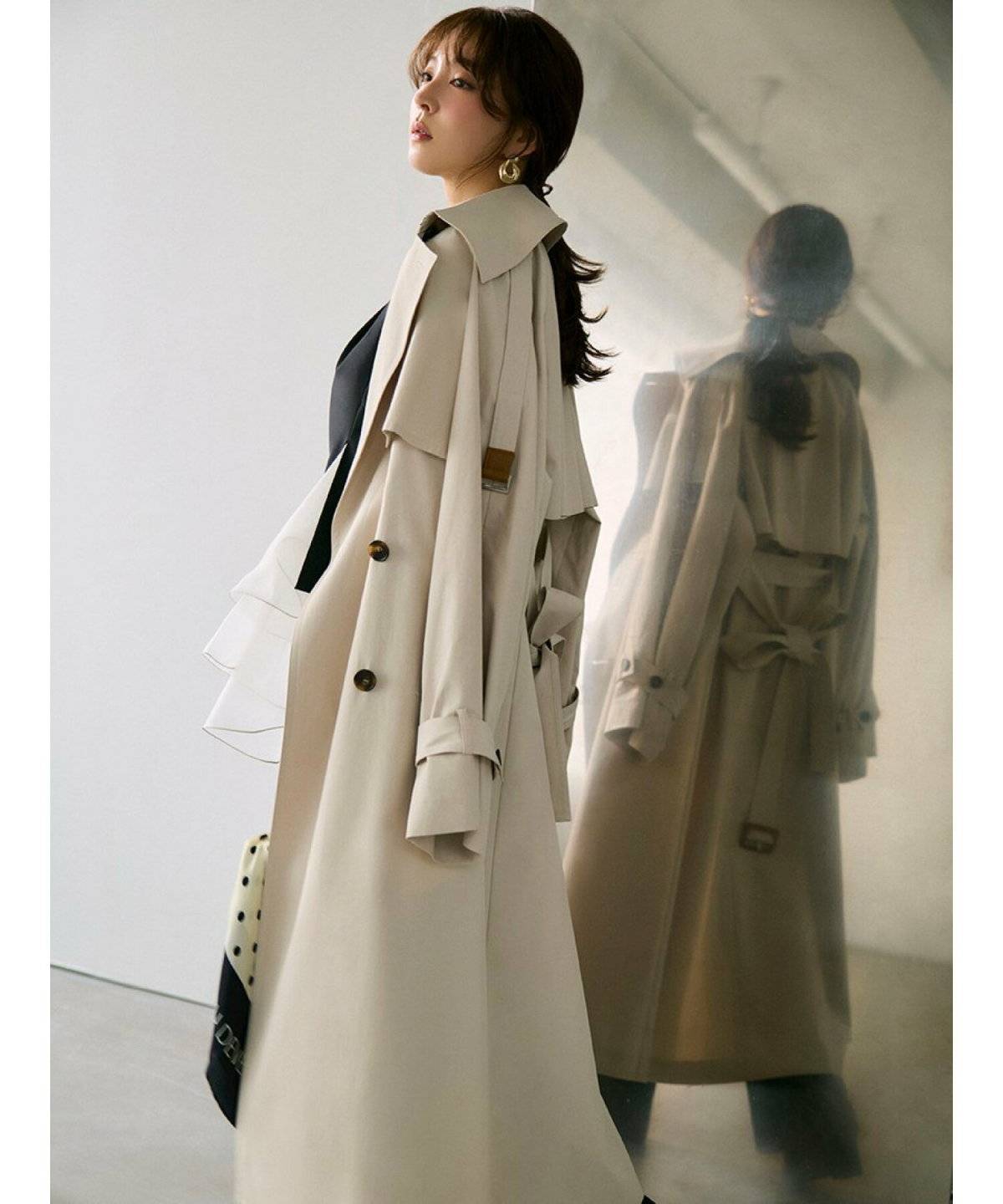 トレンチコートコーデ