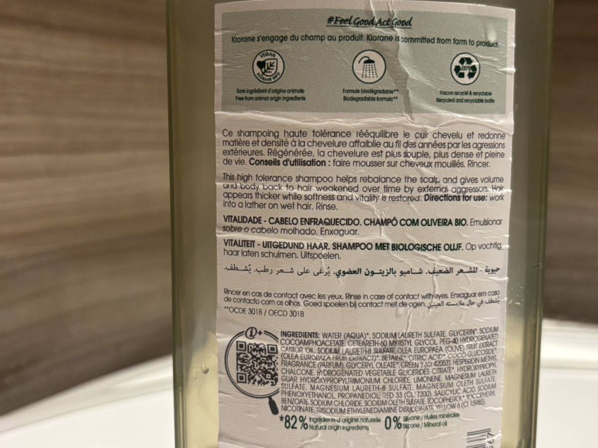 KLORANEのオーガニックシャンプー