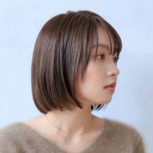  シンプルストレートボブ 