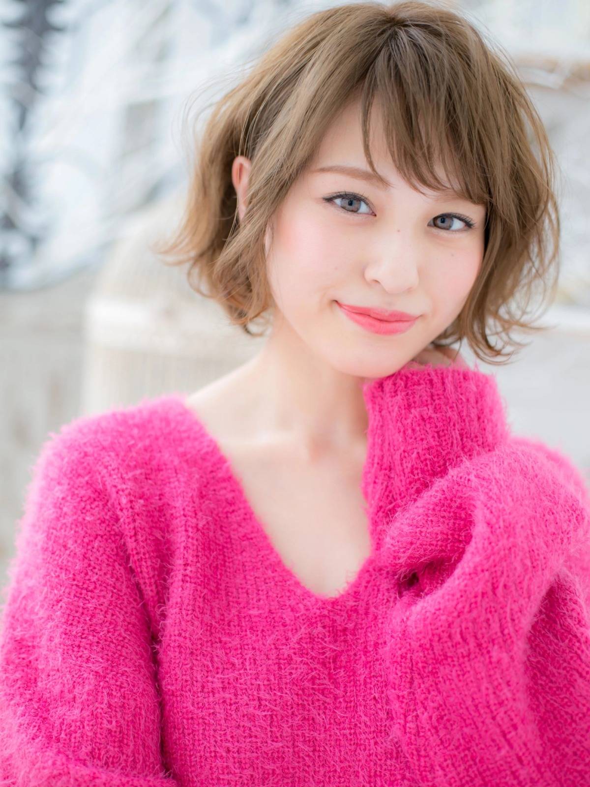 くせ毛風ラフ感ボブ