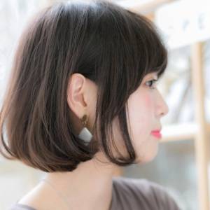  暗髪ワンカールボブ 