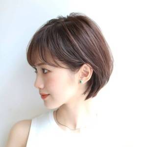  コンパクト丸みボブ 