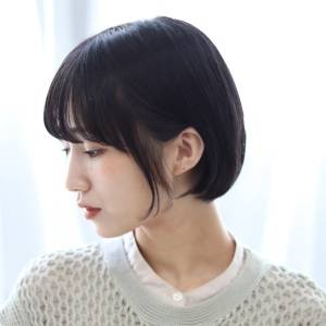  まとまり感耳掛けボブ 