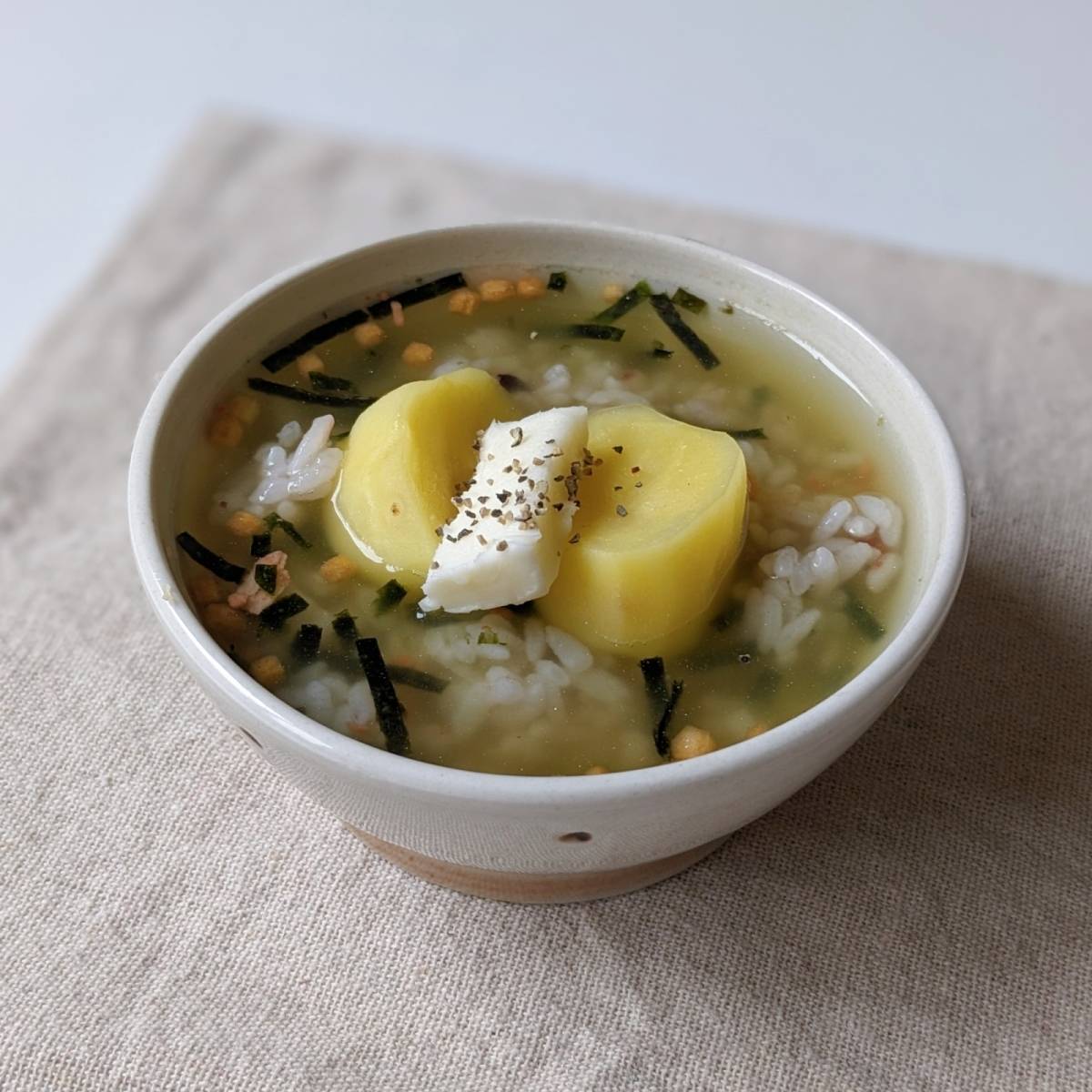 永谷園公式の「じゃがバター茶づけ」のレシピ