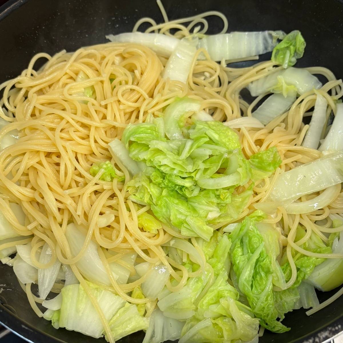 JAグループ公式の「❤白菜と花小エビの和風パスタ❤」のレシピ