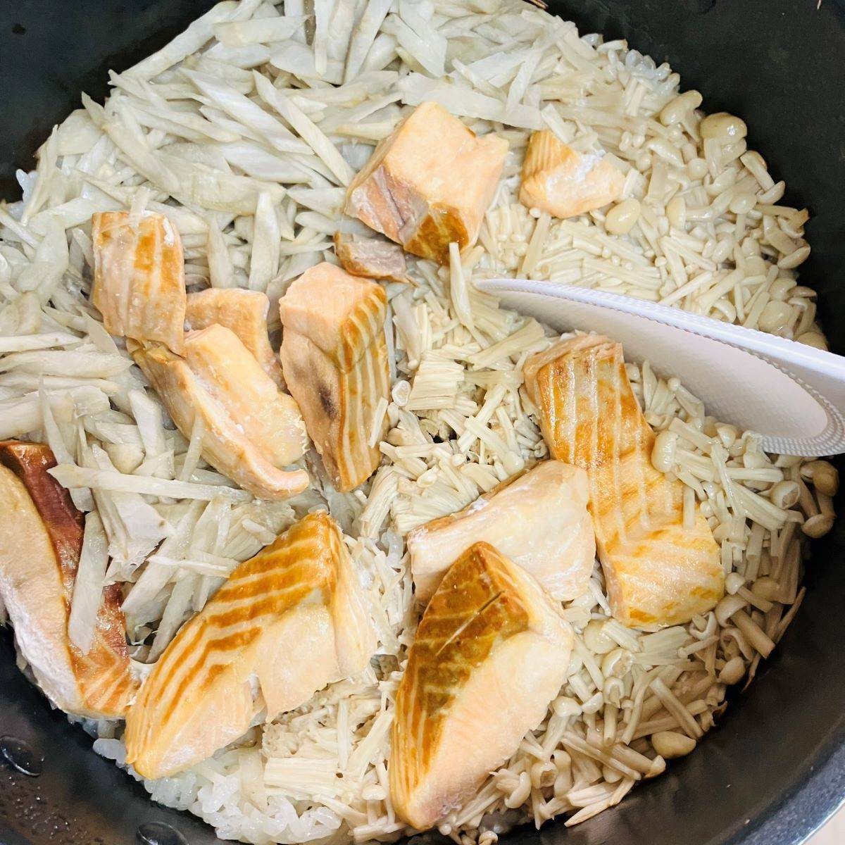 JAグループ公式の「愛知県「鮭とごぼうの炊き込みご飯」ＪＡあいち知多女性部南知多地域」のレシピ