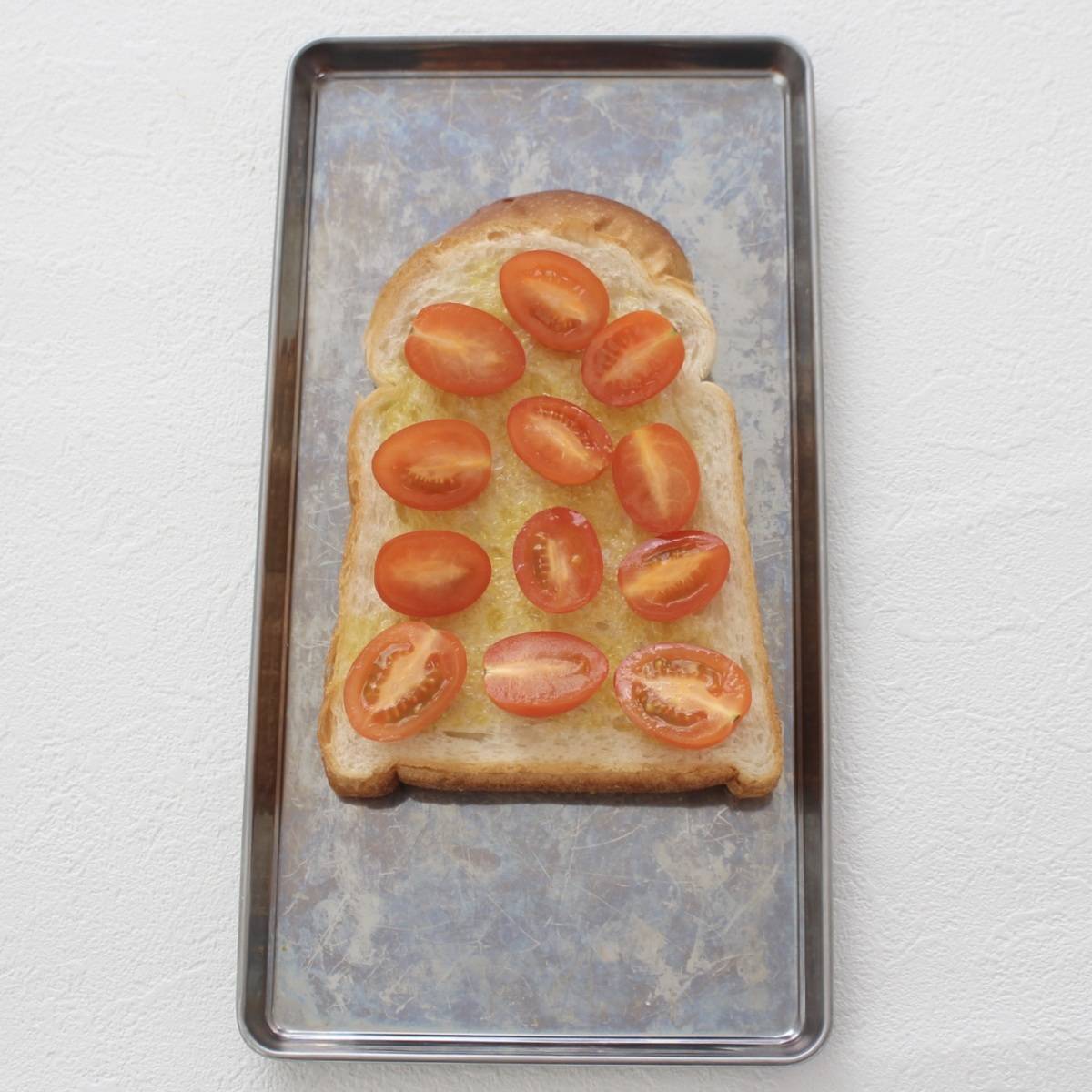 パスコ公式の「オリーブトマトトースト」のレシピ