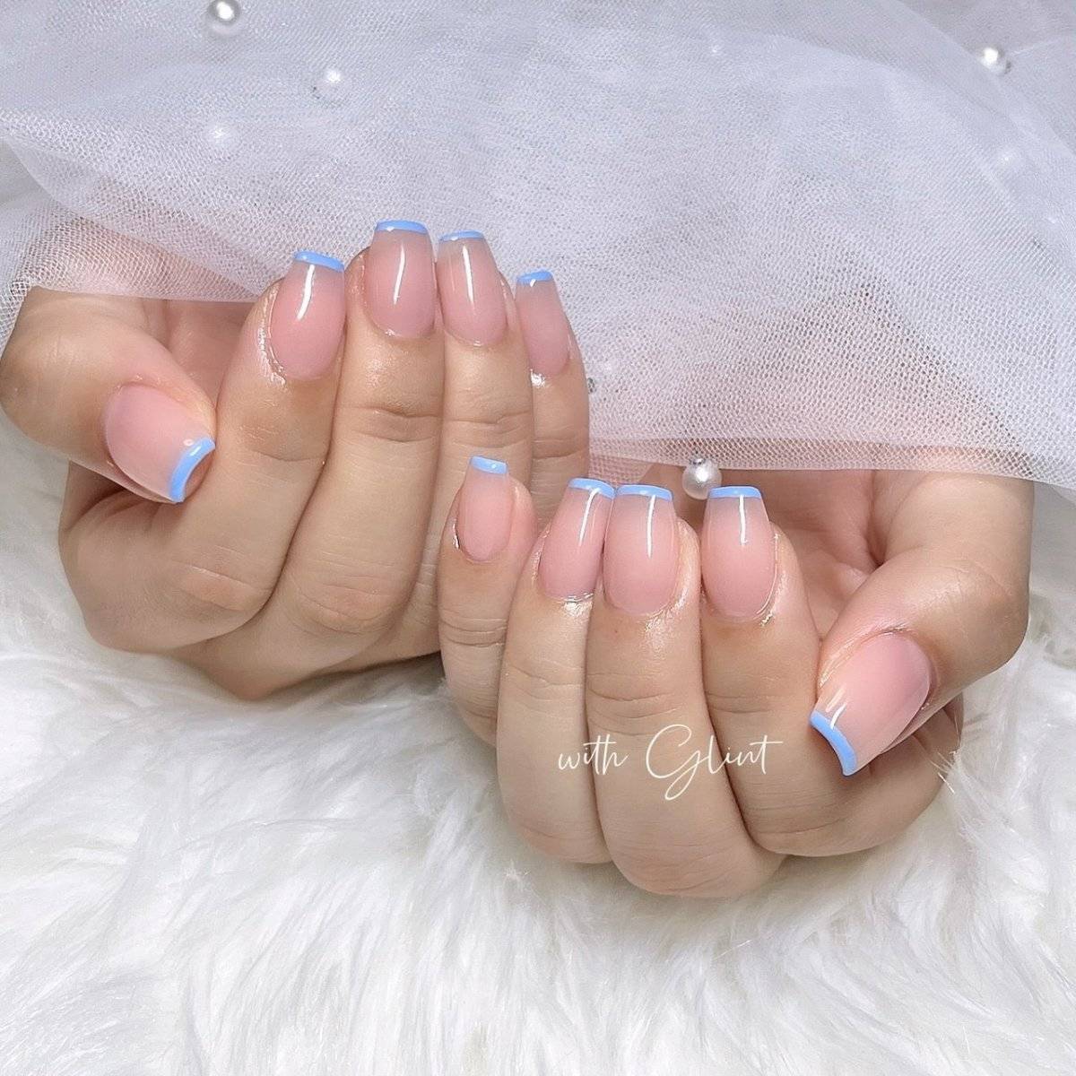 ピーチピンクネイル