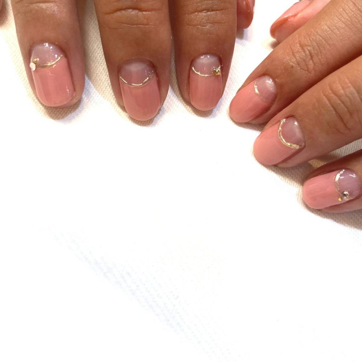 コーラルオレンジネイル