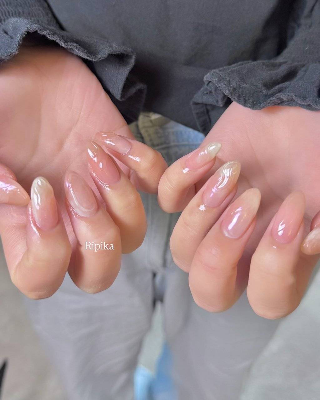 コーラルオレンジネイル