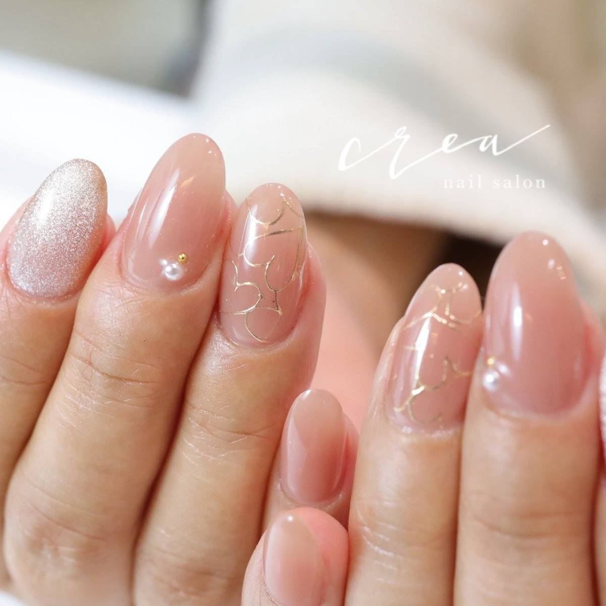 ミルキーピンクネイル