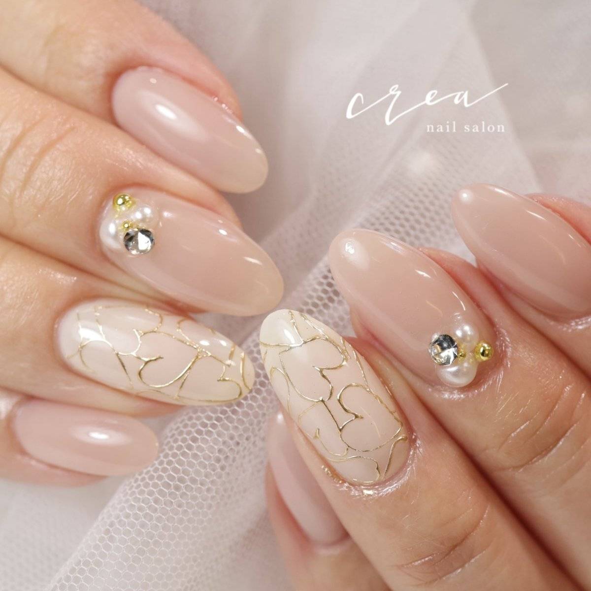 ヌーディーベージュネイル