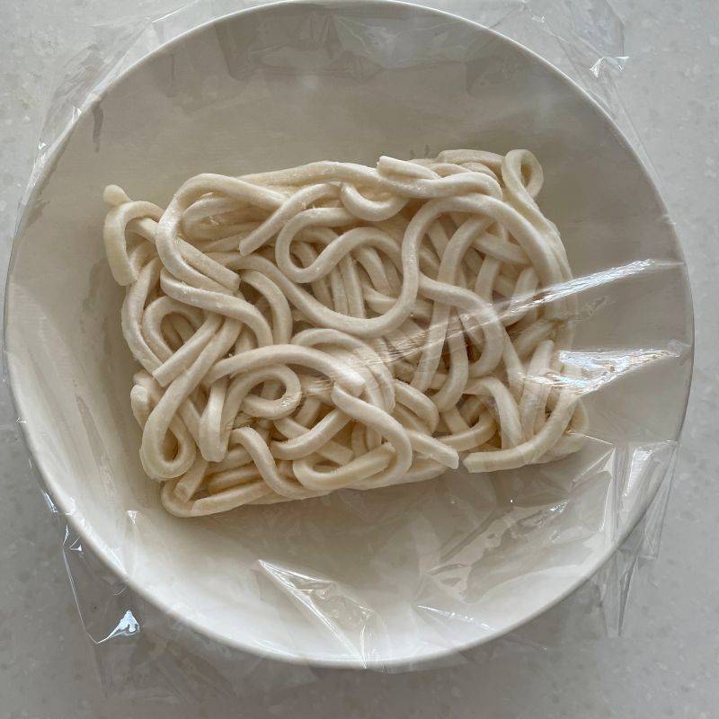 永谷園公式の「待つだけで釜玉風うどん」のレシピ