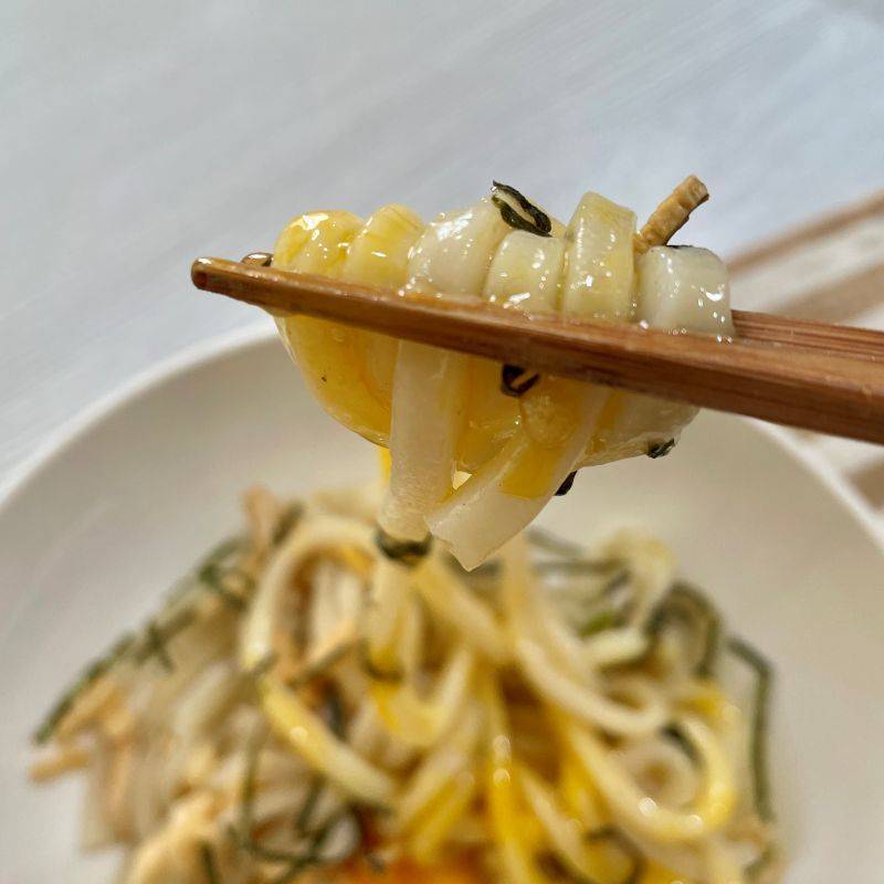 永谷園公式の「待つだけで釜玉風うどん」のレシピ