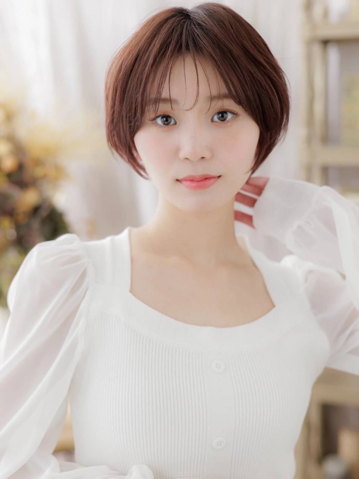 血色感をプラスできるショート