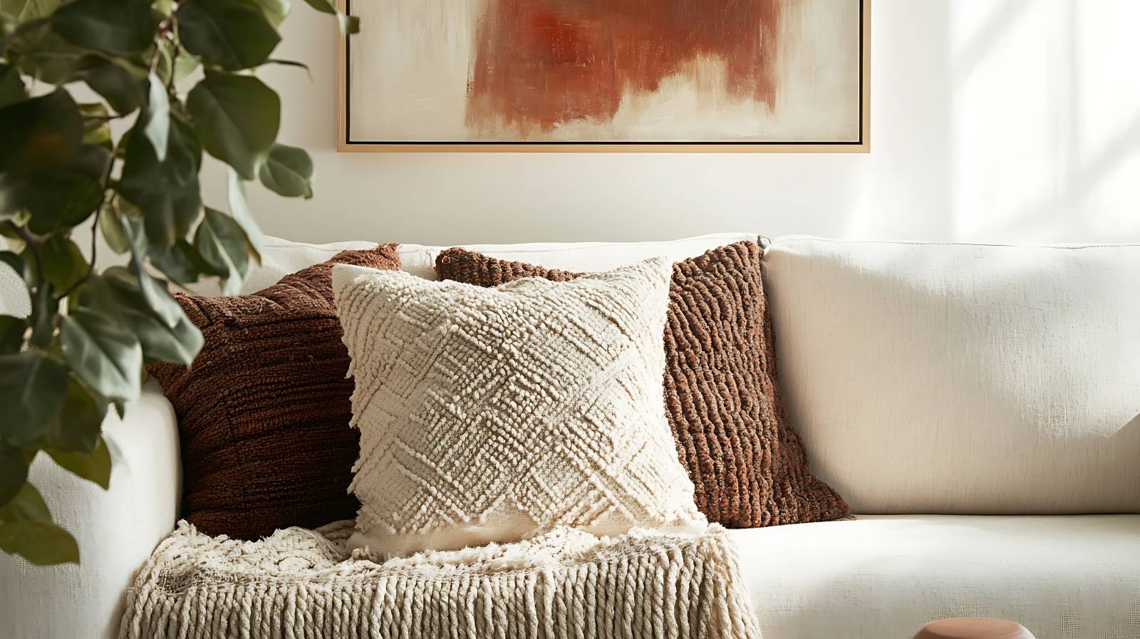 南西　良縁を引き寄せるアイテム　ベージュ　ブラウン　布