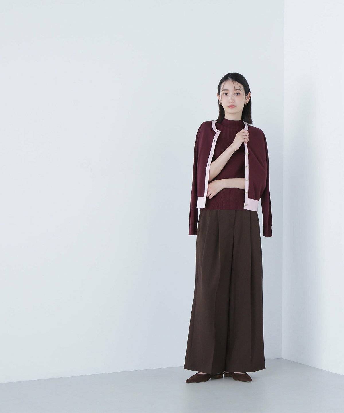 アンサンブルを合わせたコーデ